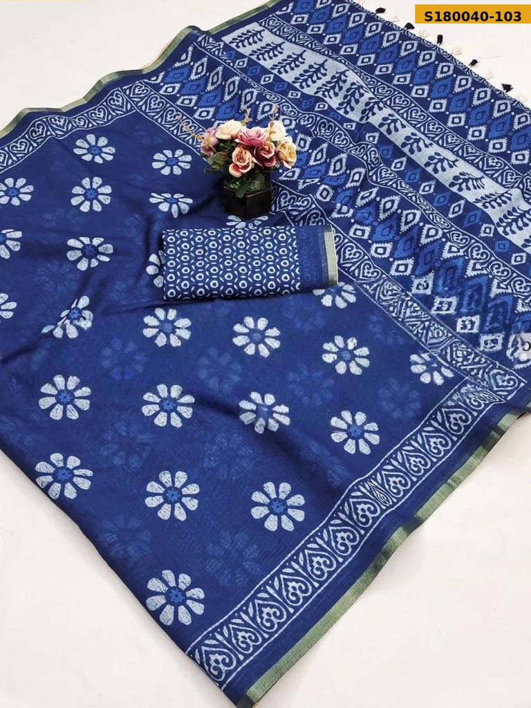 Fancy mulmul cotton Saree