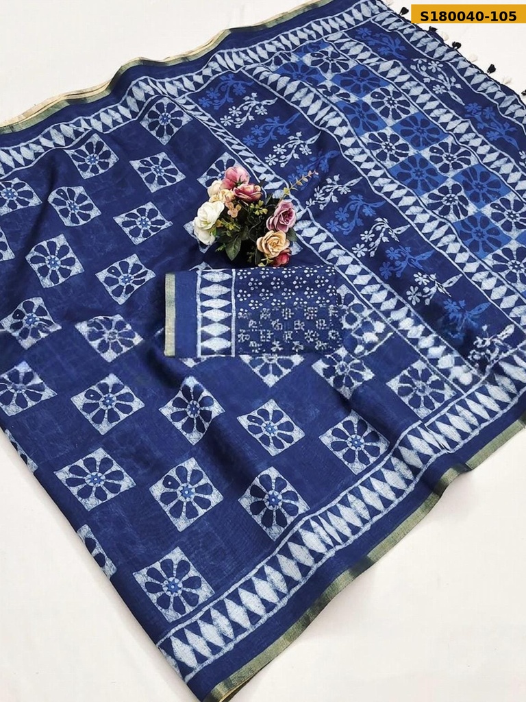 Fancy mulmul cotton Saree