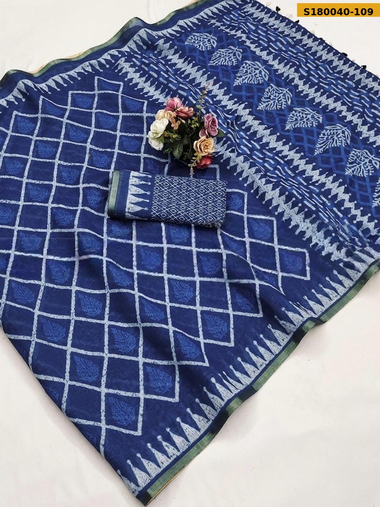 Fancy mulmul cotton Saree