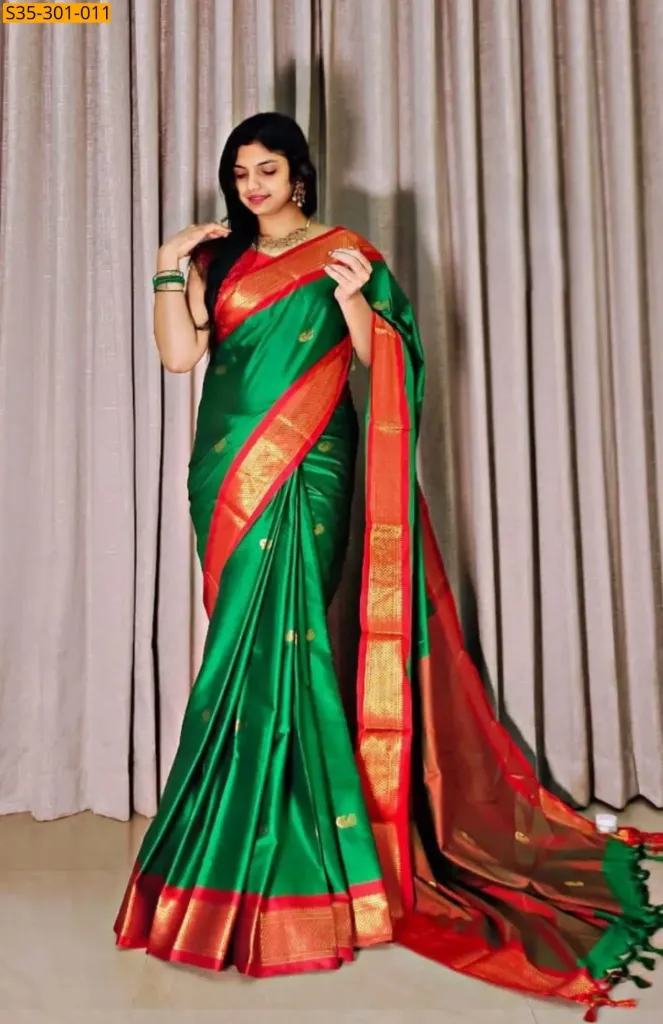 Mercerised Cotton Silk sarees (S35-301-011)