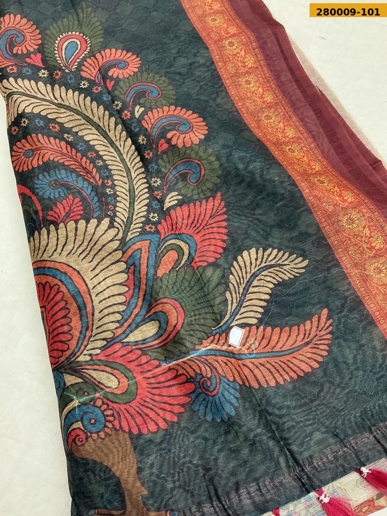 Fancy Mor Bagh Chanderi Silk Sarees