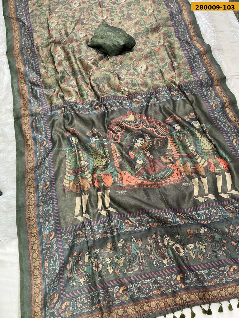 Fancy Mor Bagh Chanderi Silk Sarees
