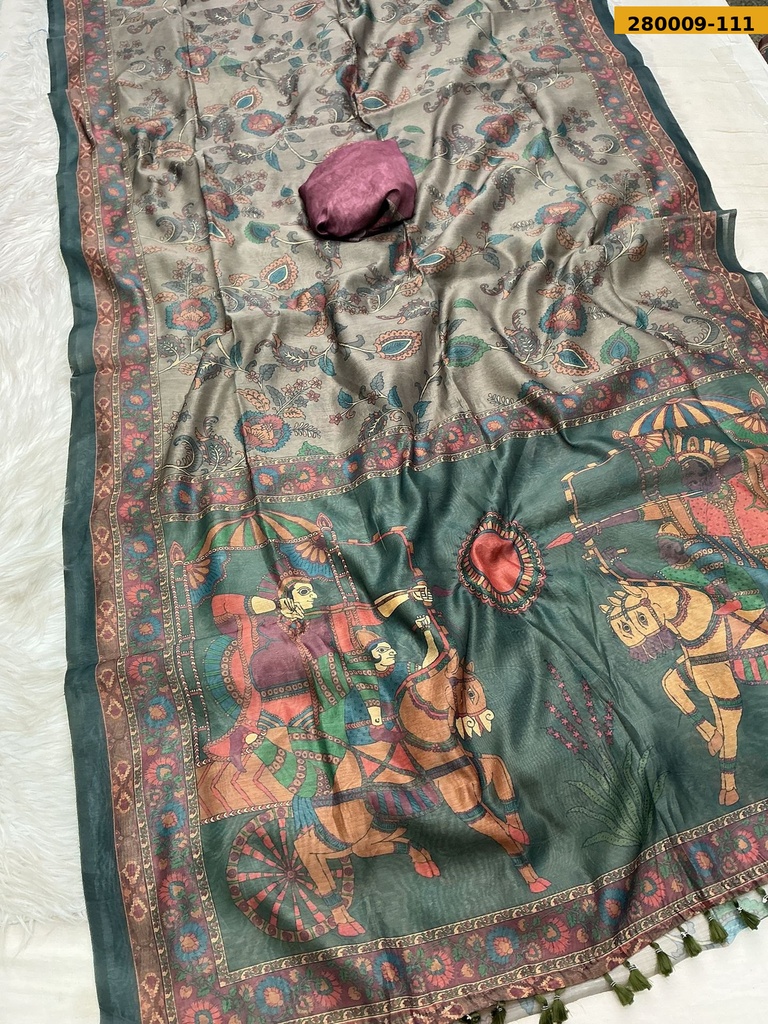 Fancy Mor Bagh Chanderi Silk Sarees