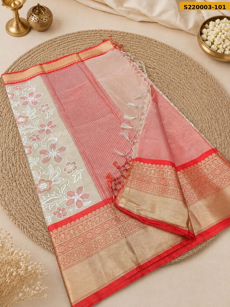 Fancy Banarasi Semi Silk saree