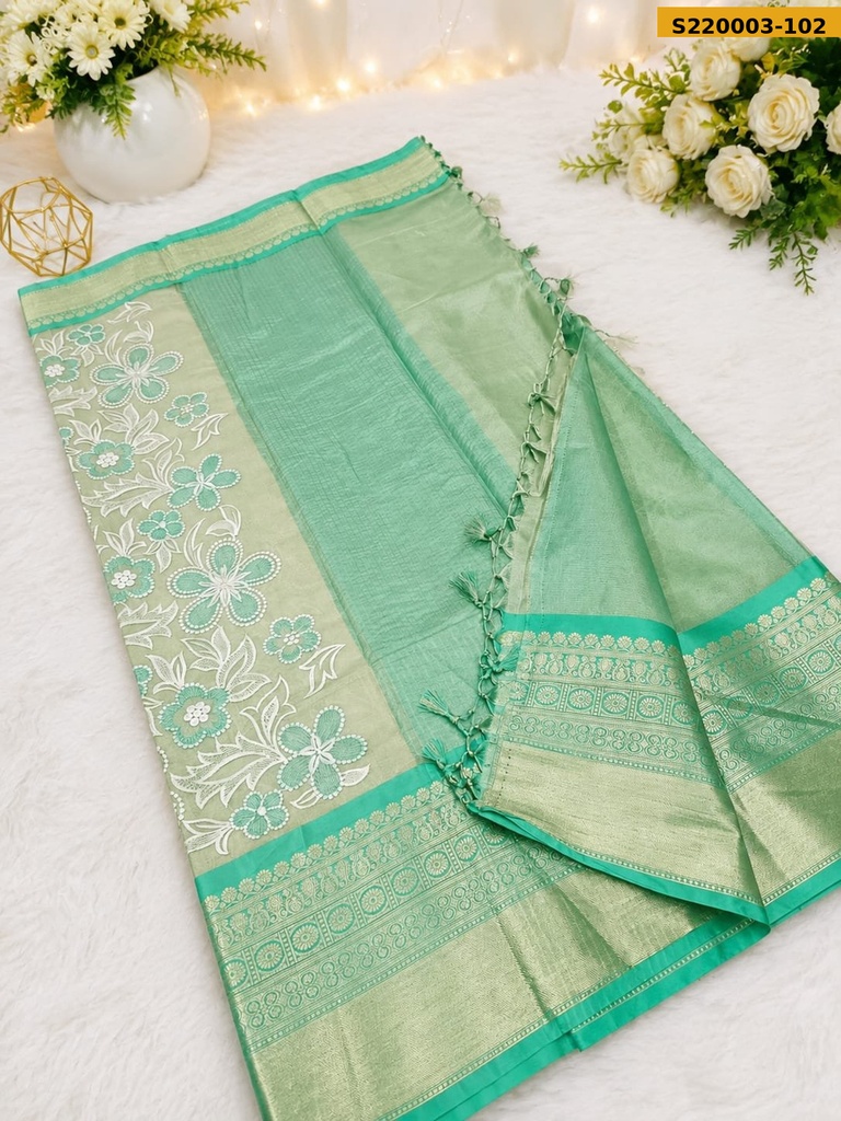 Fancy Banarasi Semi Silk saree
