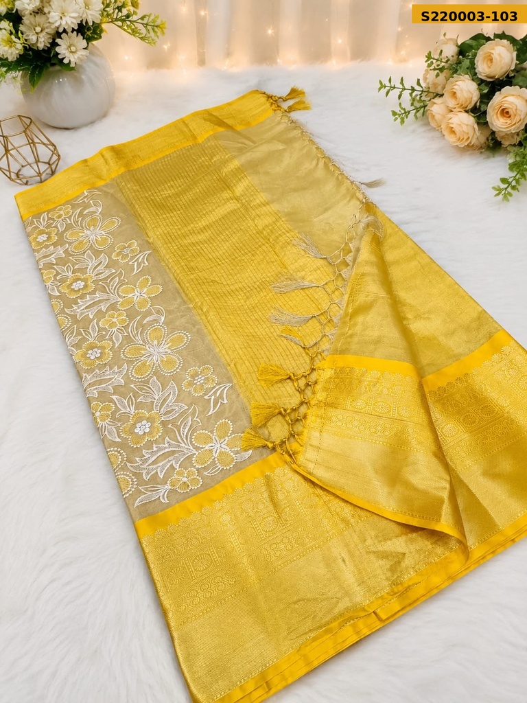 Fancy Banarasi Semi Silk saree