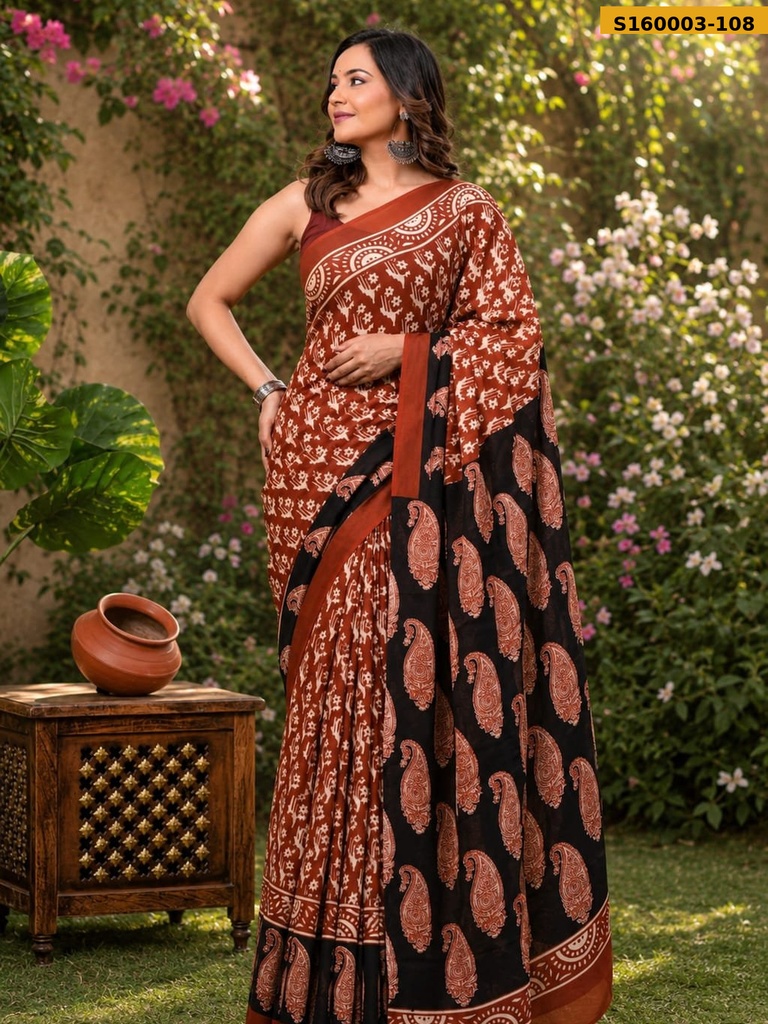 Fancy Mulmul Cotton Saree