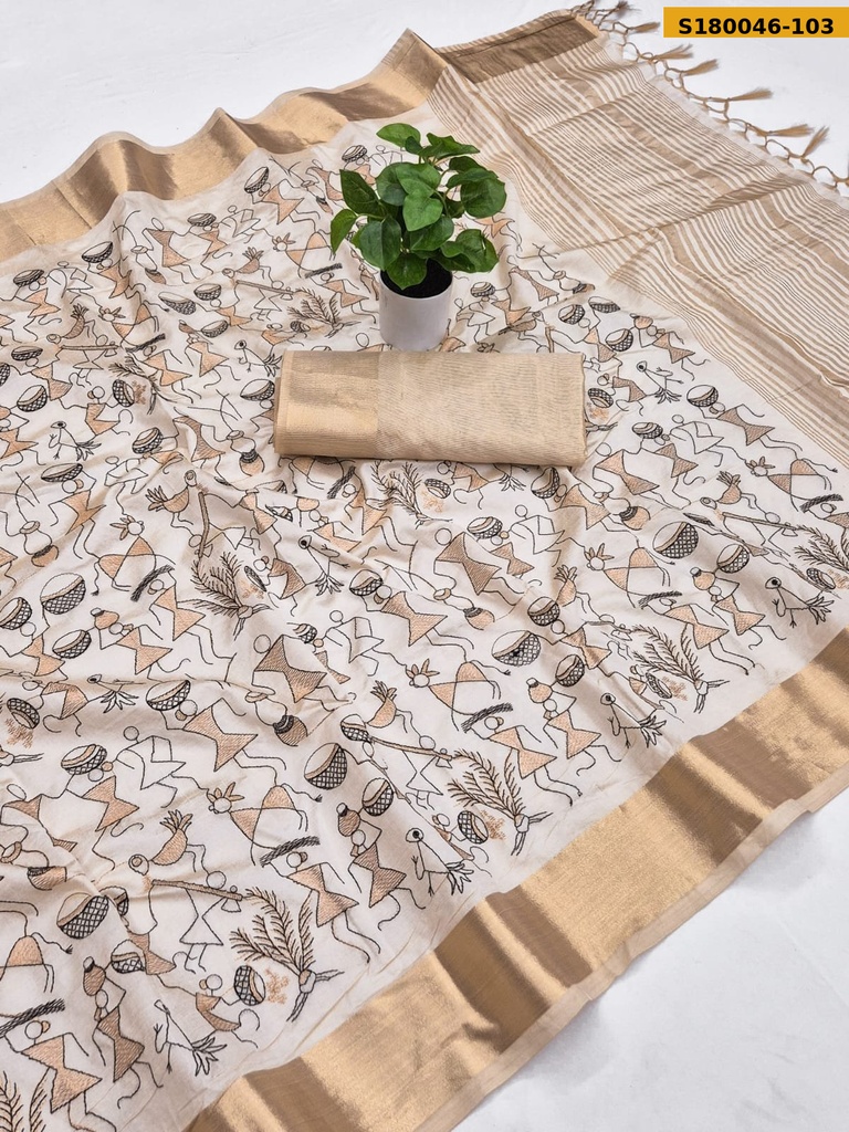 Fancy Aasami Tussar Silk Saree