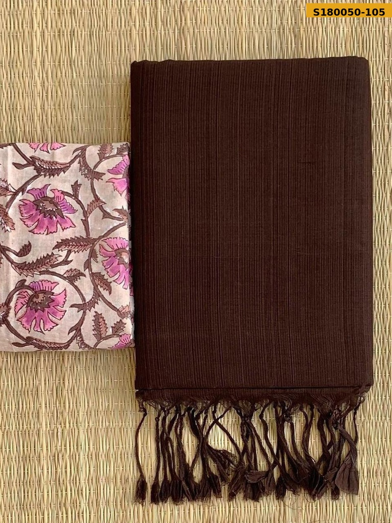 Fancy Khadi Cotton Saree