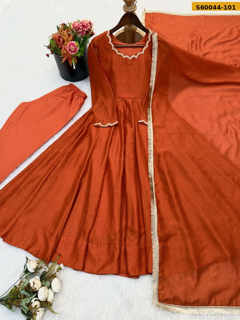 Fancy Vichitra Silk 3 piece set