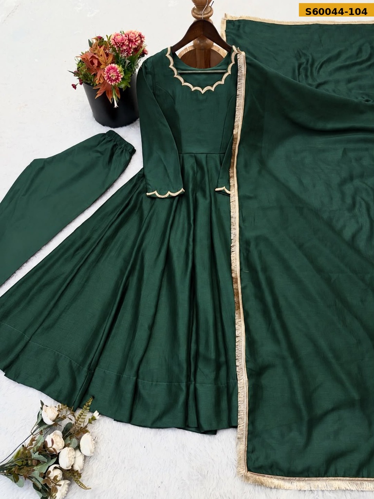 Fancy Vichitra Silk 3 piece set