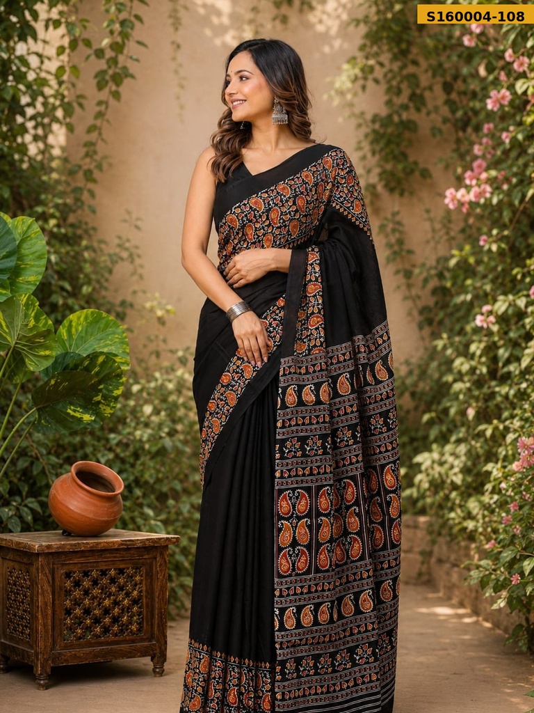 Fancy Mulmul Cotton Saree