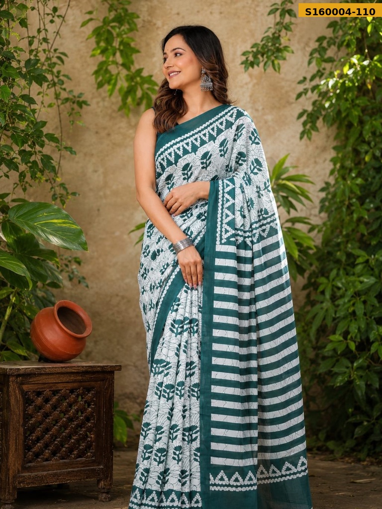 Fancy Mulmul Cotton Saree