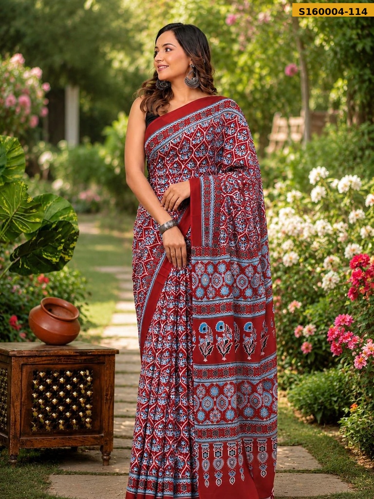 Fancy Mulmul Cotton Saree