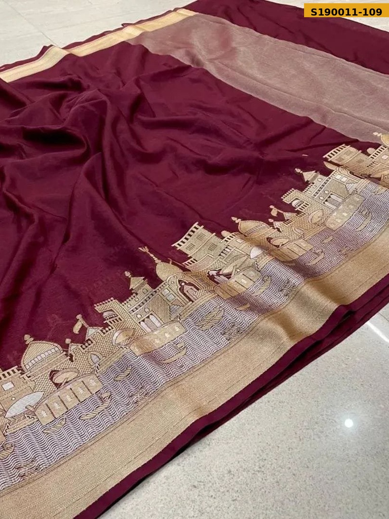 Fancy Banarasi Soft Warm Silk Saree