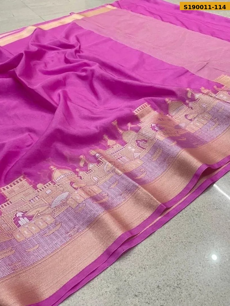Fancy Banarasi Soft Warm Silk Saree