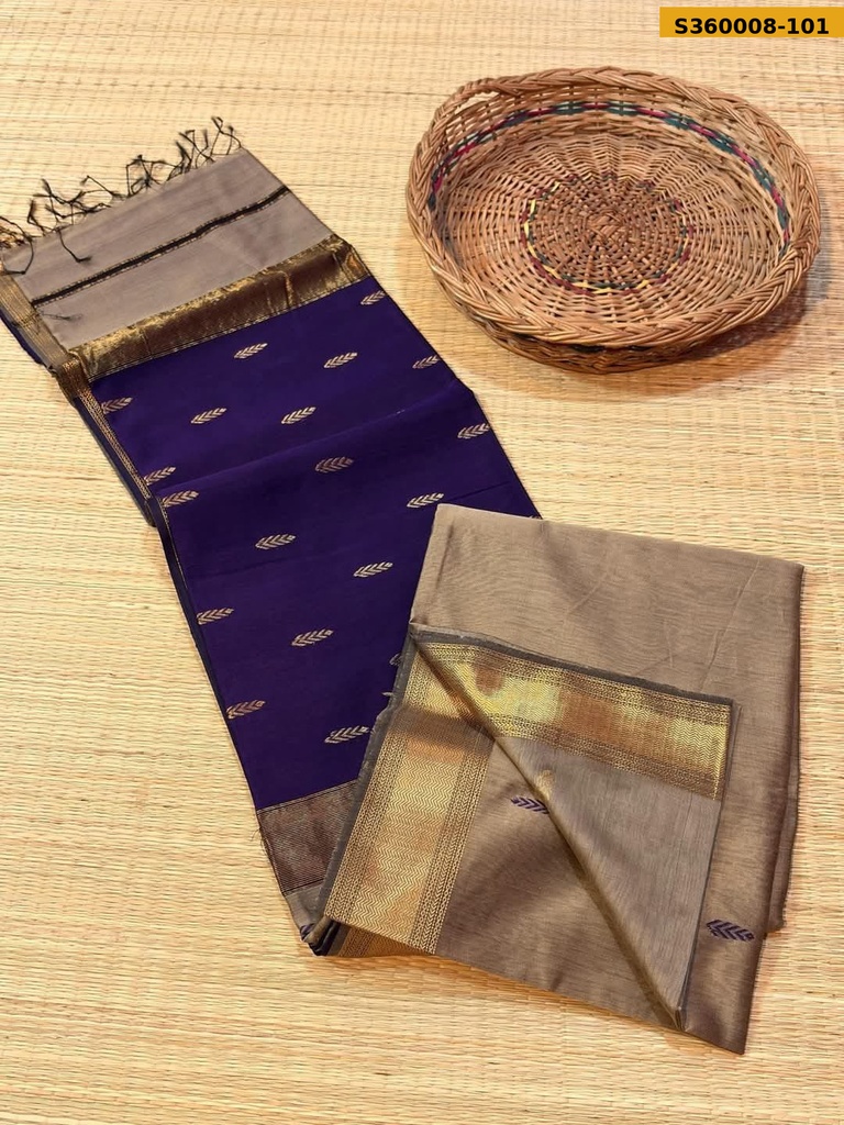 Fancy Bengal Maheswari Cotton Silk Saree