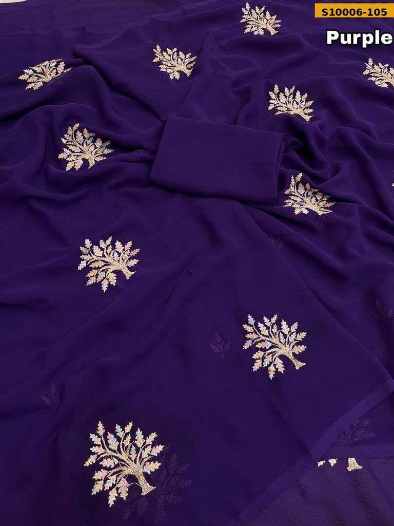 Fancy Faux Georgette  Saree