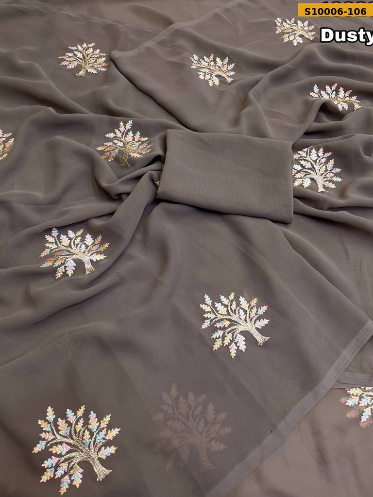 Fancy Faux Georgette  Saree
