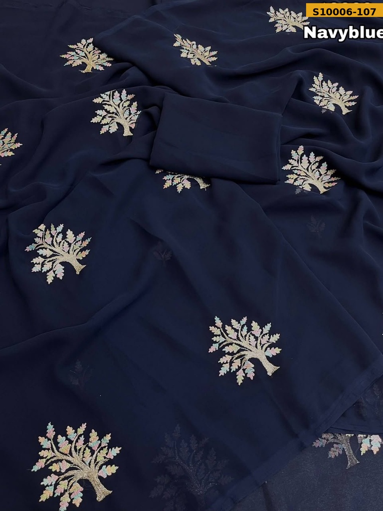 Fancy Faux Georgette  Saree