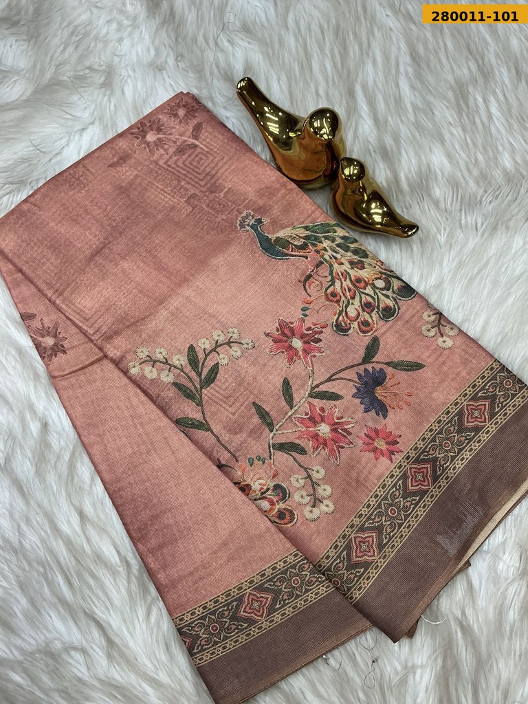 [280011-101] Fancy Shikha Cotton Tissue silk saree (280011-101)