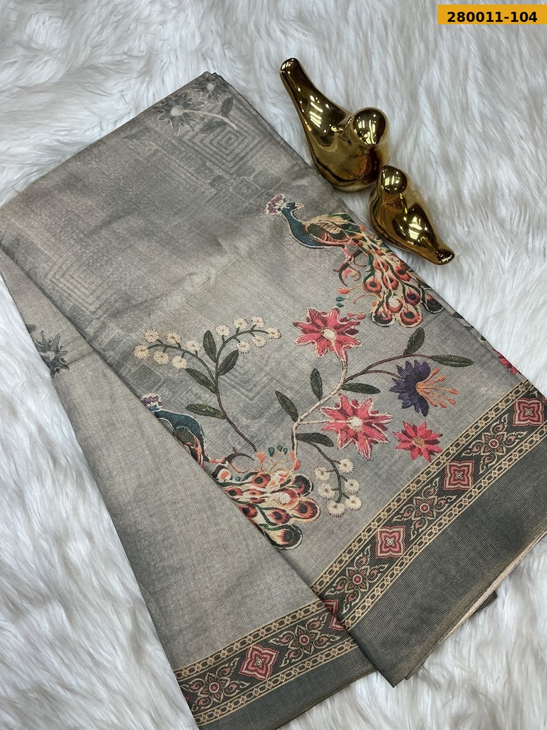 Fancy Shikha Cotton Tissue silk saree