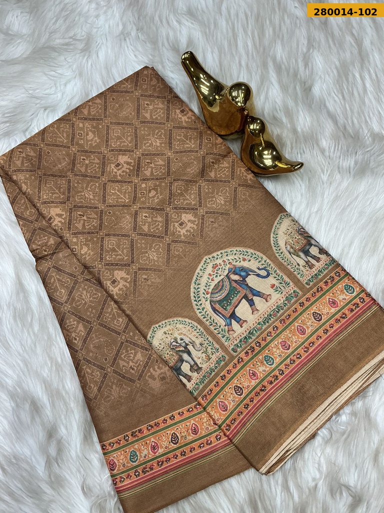 Fancy Shikha Cotton Tissue silk saree