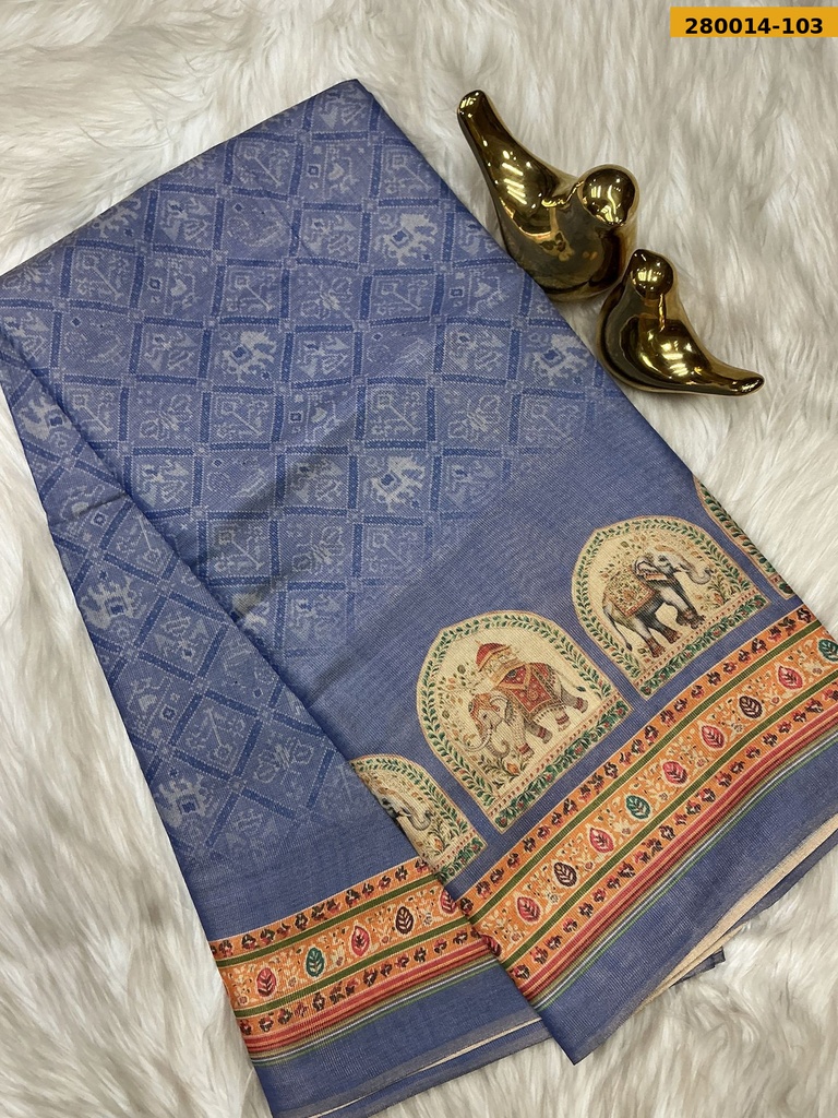 Fancy Shikha Cotton Tissue silk saree