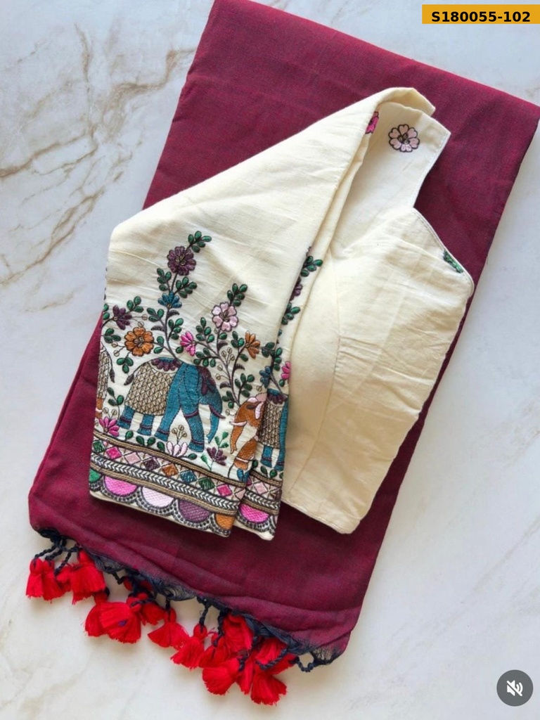 Fancy Khadi Cotton Saree