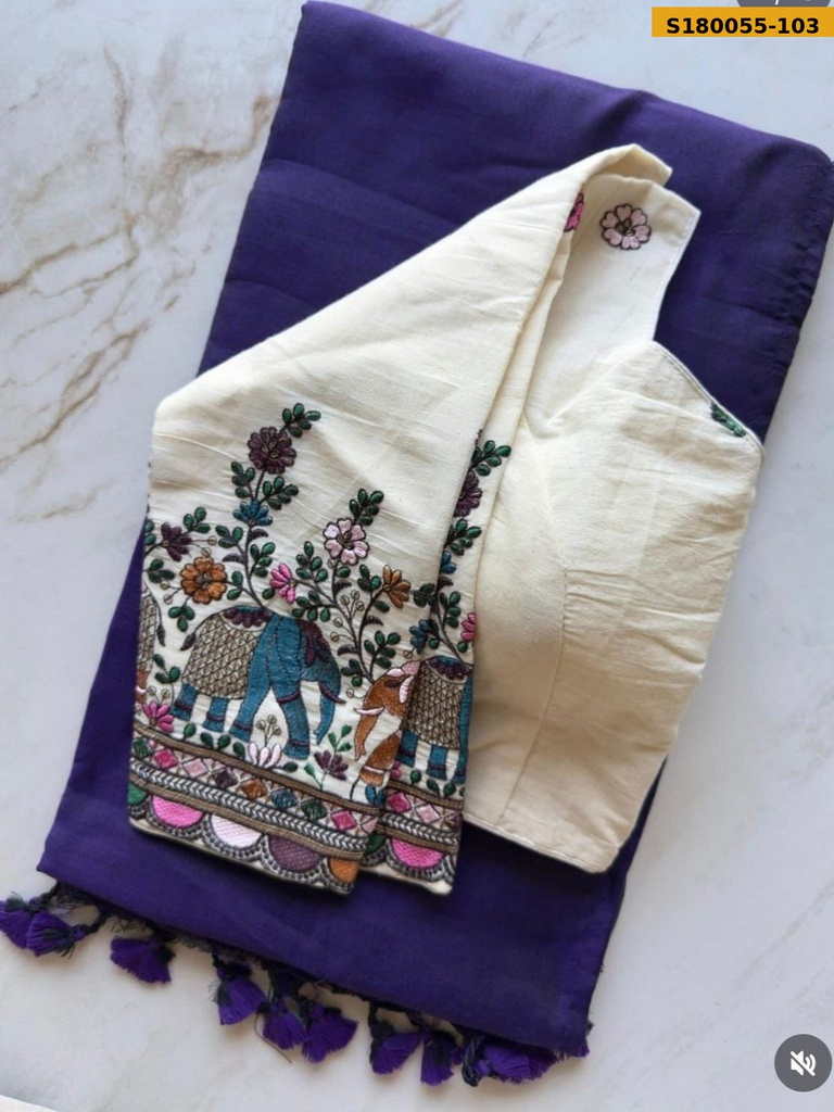 Fancy Khadi Cotton Saree