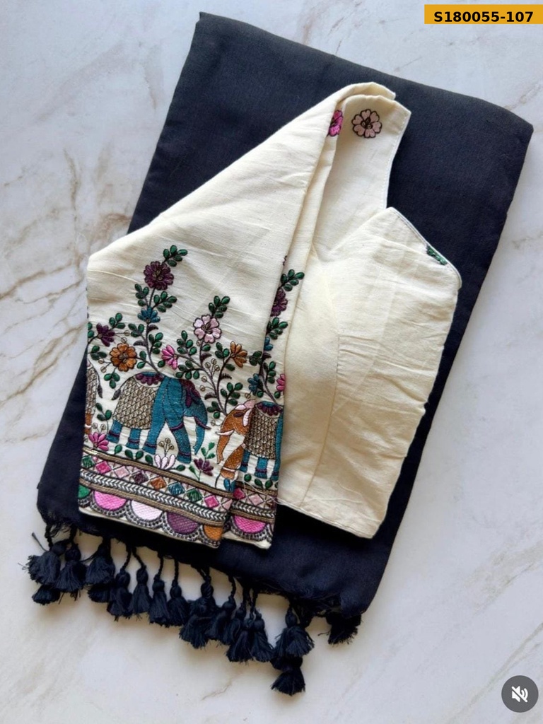 Fancy Khadi Cotton Saree