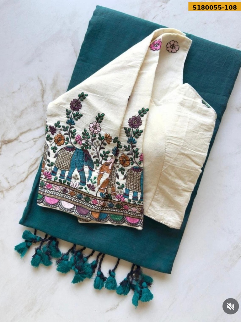 Fancy Khadi Cotton Saree