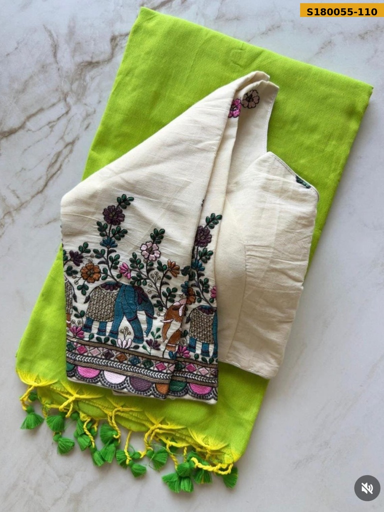 Fancy Khadi Cotton Saree