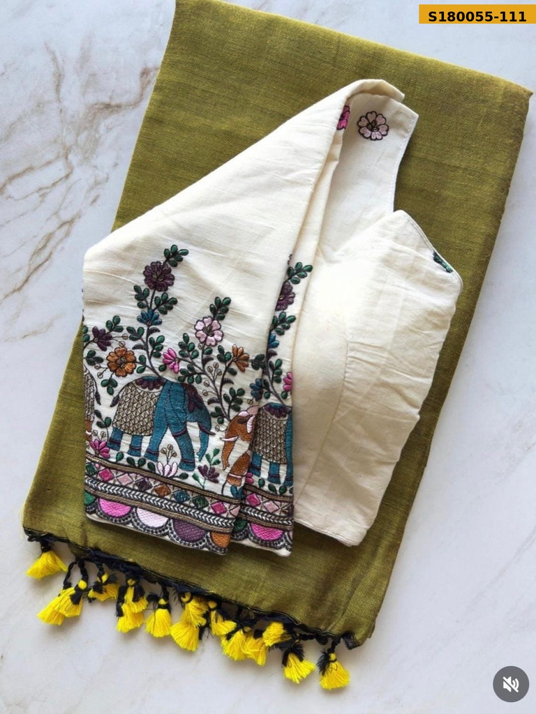 Fancy Khadi Cotton Saree