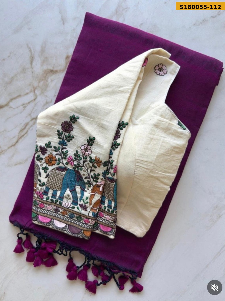 Fancy Khadi Cotton Saree