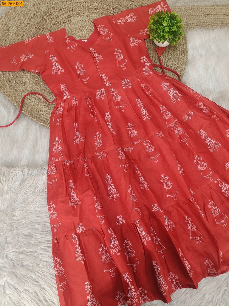 Fancy Cotton printed Maxi Gown