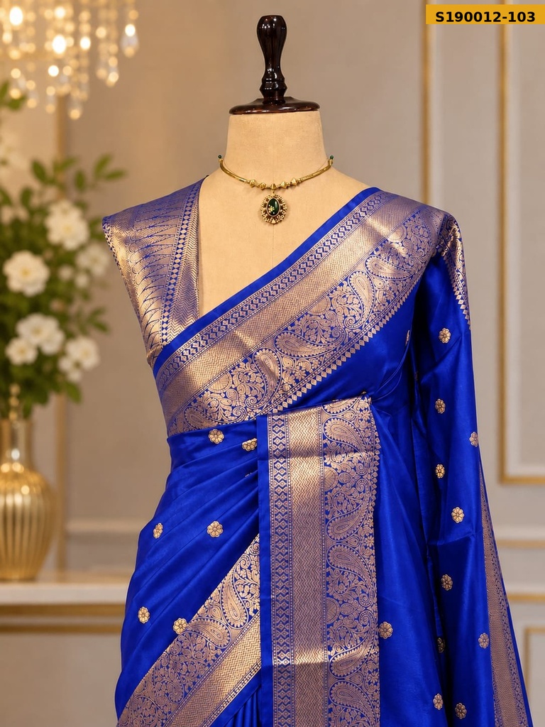 Fancy Banarasi Katan Soft Silk Saree