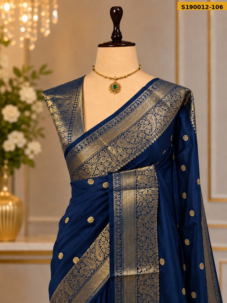 Fancy Banarasi Katan Soft Silk Saree