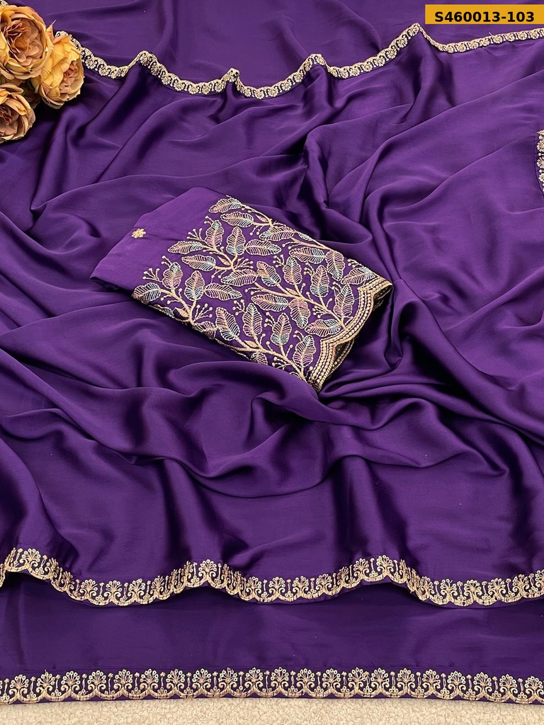 Fancy Japan Satin Saree