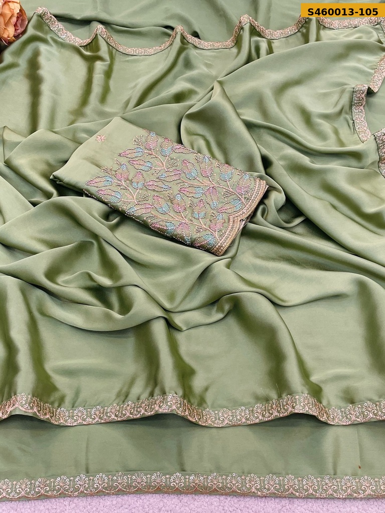 Fancy Japan Satin Saree