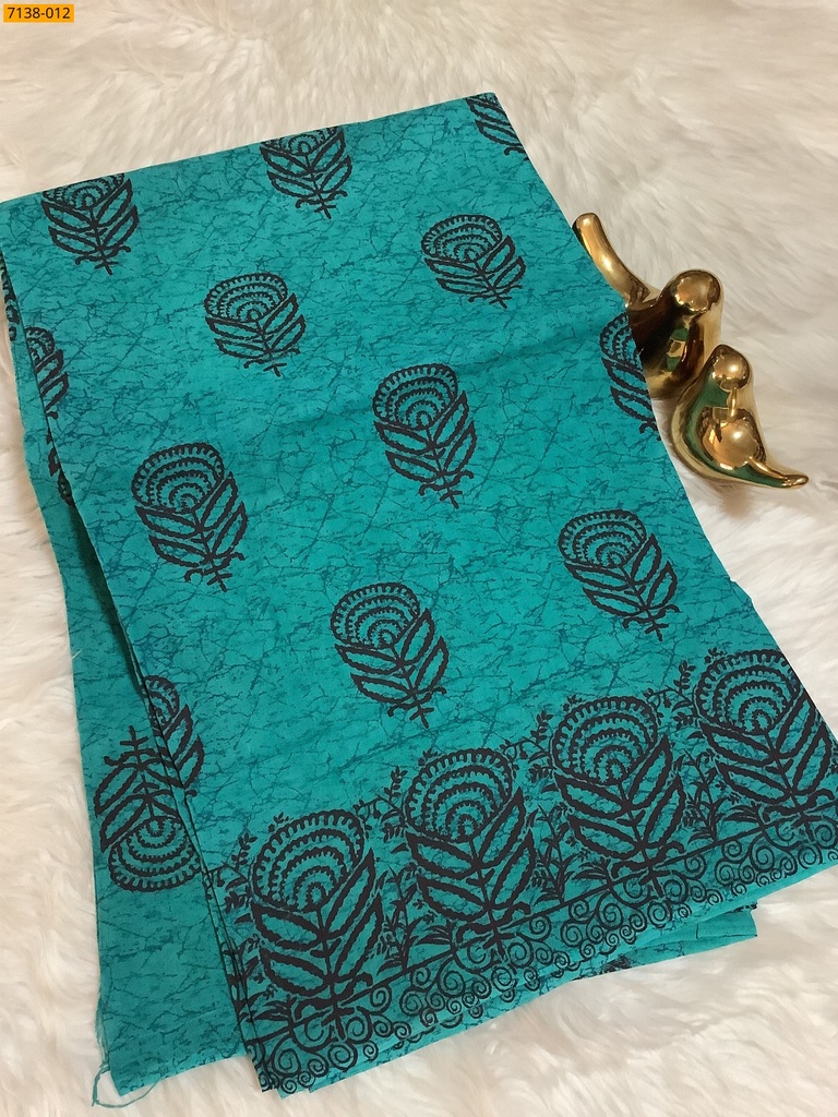 Cotton printed saree
