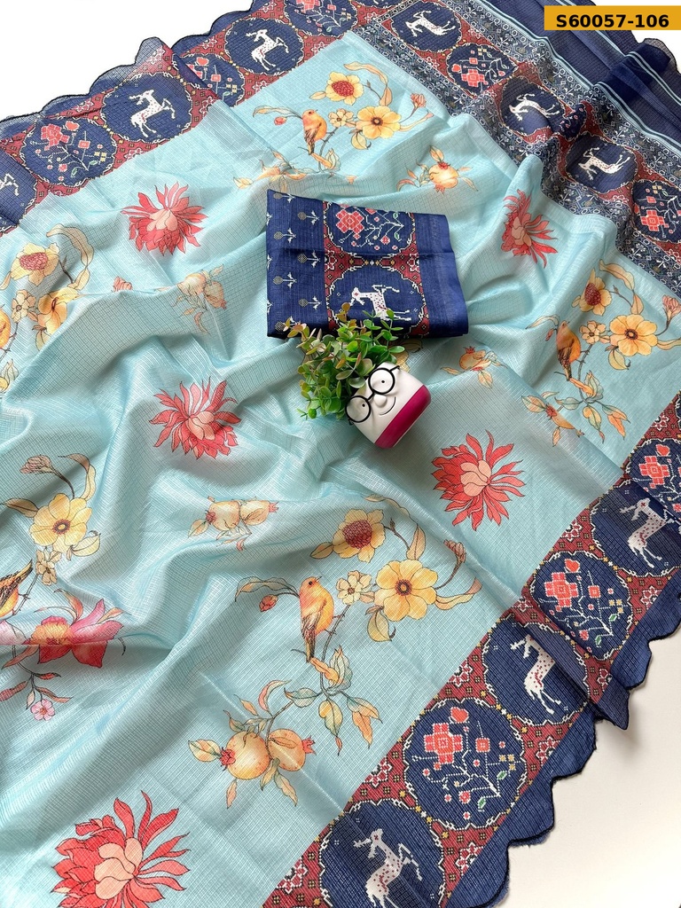 Fancy Kota Checks Saree
