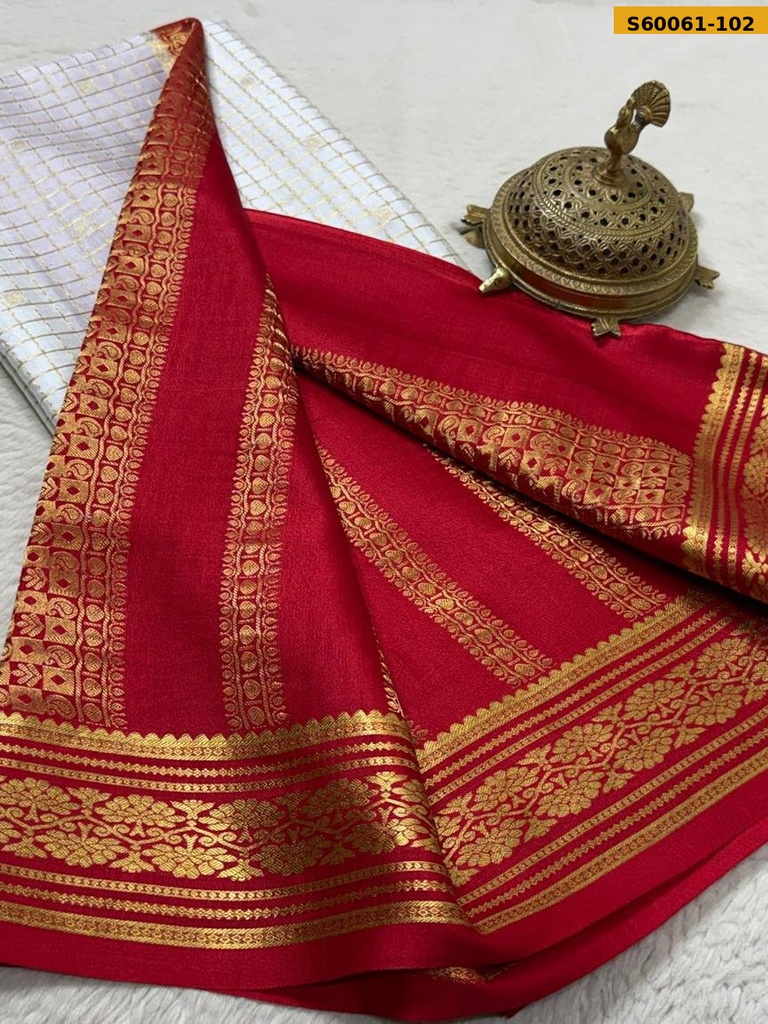 Fancy Crepe Silk  Saree