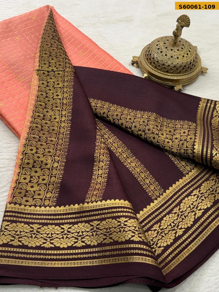 Fancy Crepe Silk  Saree