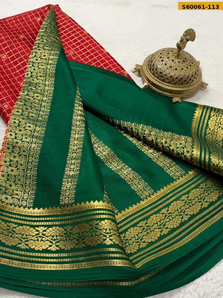 Fancy Crepe Silk  Saree