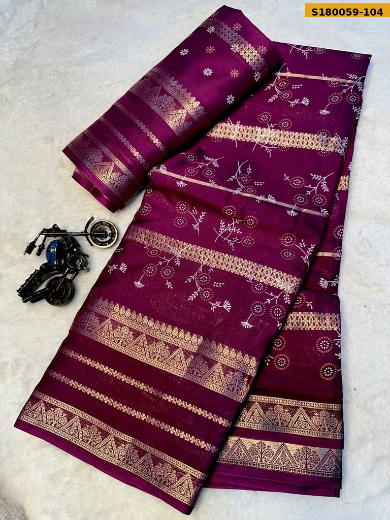 Fancy Mysore Silk  Saree