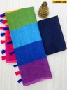 Fancy Linen Rainbow Saree