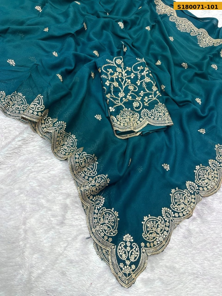 Fancy Star Georgette Saree