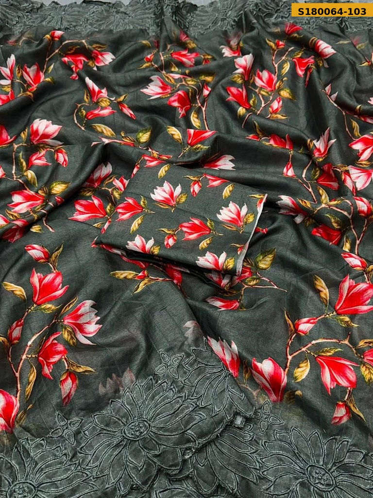 Fancy Tussar Silk Saree