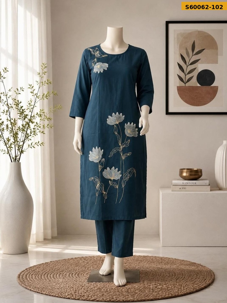 Fancy Dabu Cotton Coord Set